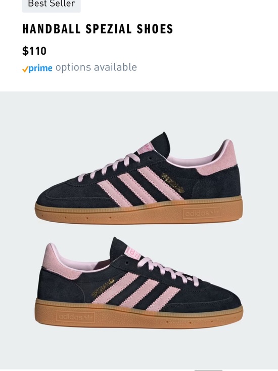 adidas Shoes - adidas Handball Spezial Sneakers in Black & Pink with Gum Sole